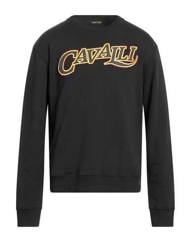 Roberto Cavalli Man Sweatshirt Black Size Xxl Cotton