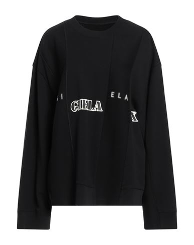 Mm6 Maison Margiela Woman Sweatshirt Black Size S Cotton