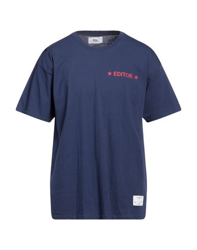 The Editor Man T-shirt Navy Blue Size Xl Cotton