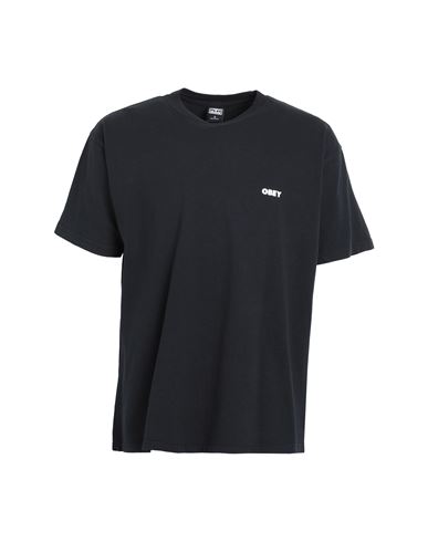 Obey Man T-shirt Black Size Xl Cotton