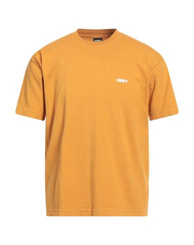 Obey Man T-shirt Mandarin Size L Cotton