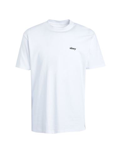 Obey Man T-shirt White Size Xl Cotton