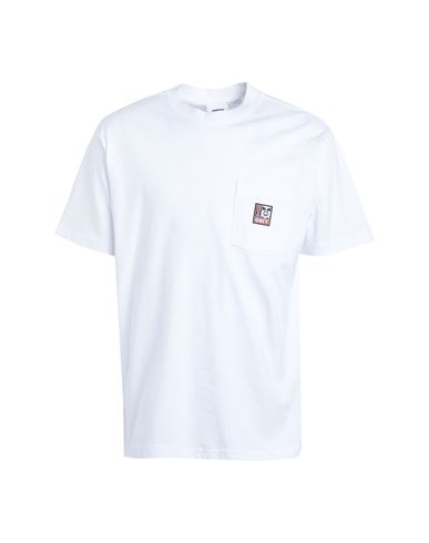 Shop Obey Man T-shirt White Size S Organic Cotton