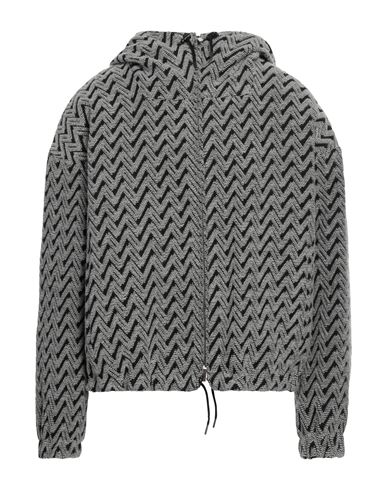 Emporio Armani Man Sweatshirt Grey Size 42 Acrylic, Polyester, Wool