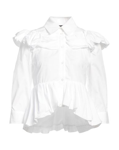 Simone Rocha Woman Shirt White Size 8 Cotton
