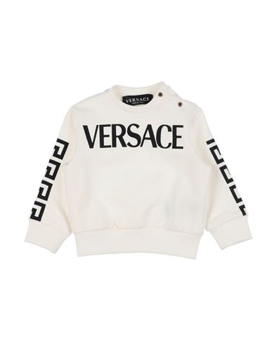Versace Young Babies'  Newborn Boy Sweatshirt White Size 3 Cotton, Elastane