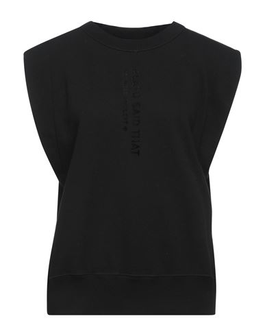 Noumeno Concept Woman Sweatshirt Black Size S Cotton