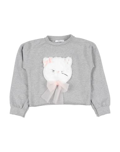 U+é Babies'  Toddler Girl Sweatshirt Grey Size 6 Cotton, Elastane