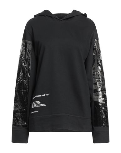 Noumeno Concept Woman Sweatshirt Black Size L Cotton