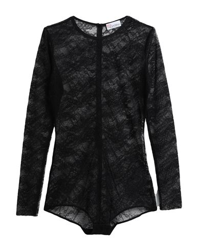 Red Valentino Woman Bodysuit Black Size S Polyamide, Elastane, Polyester