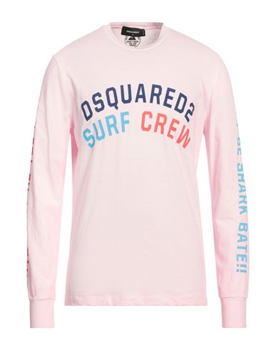 Dsquared2 Man T-shirt Pink Size L Cotton