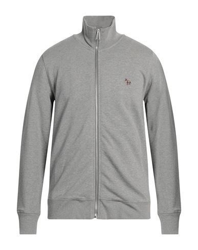 Paul Smith Man Sweatshirt Grey Size Xs Cotton, Elastane