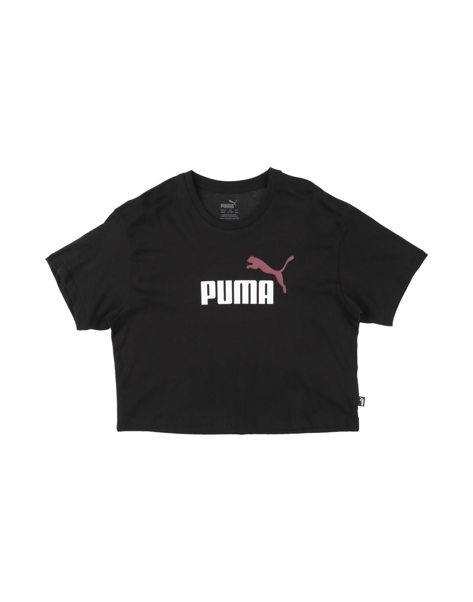 ԥ볫PUMA 륺 9-16  T  ֥å 10 åȥ 100% / ݥꥨƥ Girls Logo Cropped Tee