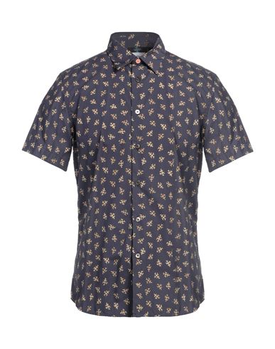 Ps By Paul Smith Ps Paul Smith Man Shirt Midnight Blue Size L Organic Cotton