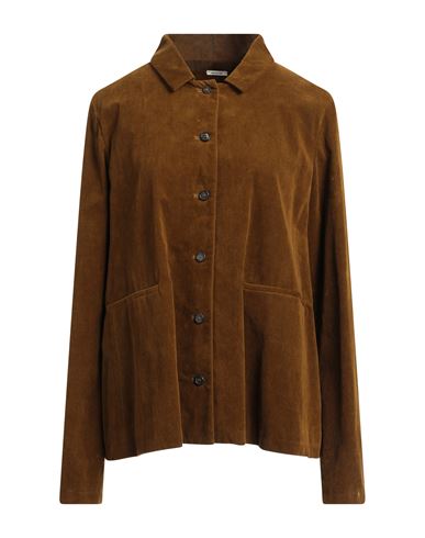 A.b  Apuntob A. B Apuntob Woman Shirt Military Green Size Xl Cotton In Brown
