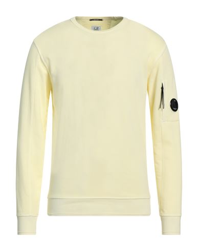 Shop C.p. Company C. P. Company Man Sweatshirt Light Yellow Size M Cotton