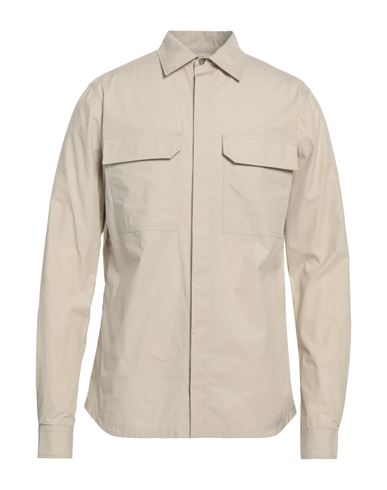 Rick Owens Man Shirt Beige Size 40 Cotton In Neutral