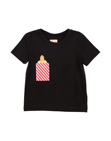 Wauw Capow Babies'  Toddler Girl Sweatshirt Black Size 6 Cotton, Elastane, Polyester