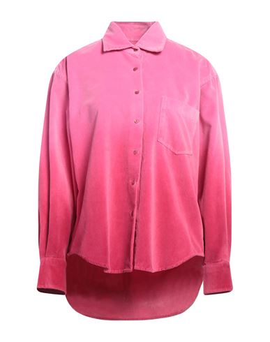 Xacus Woman Shirt Fuchsia Size 8 Cotton In Pink