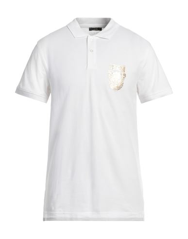Cavalli Class Man Polo Shirt White Size Xl Cotton