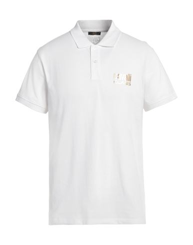 Cavalli Class Man Polo Shirt White Size Xxl Cotton