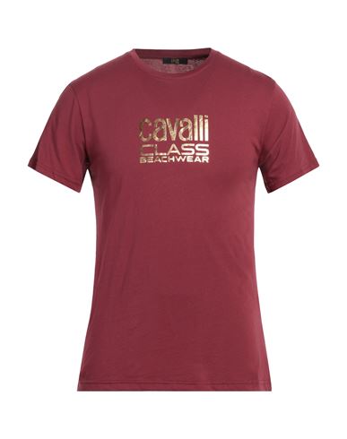 Cavalli Class Man T-shirt Garnet Size Xxl Cotton In Red