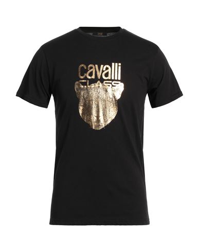 Cavalli Class Man T-shirt Black Size Xl Cotton