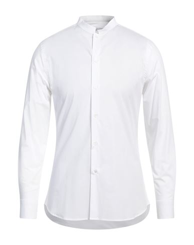 Paolo Pecora Man Shirt White Size 15 ½ Cotton, Elastane