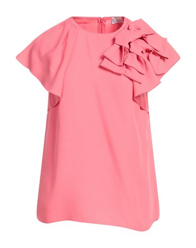 Red Valentino Woman Top Pink Size 6 Acetate, Viscose