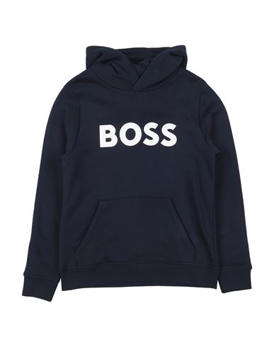 Hugo Boss Babies' Boss Toddler Boy Sweatshirt Midnight Blue Size 6 Cotton, Polyester, Elastane