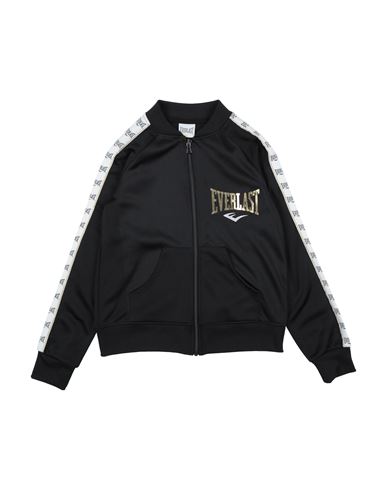 Everlast Woman Sweatshirt Black Size 9 Cotton, Elastane In Black