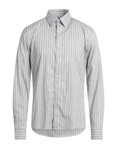 Shop Michael Kors Mens Man Shirt Grey Size L Cotton, Elastane