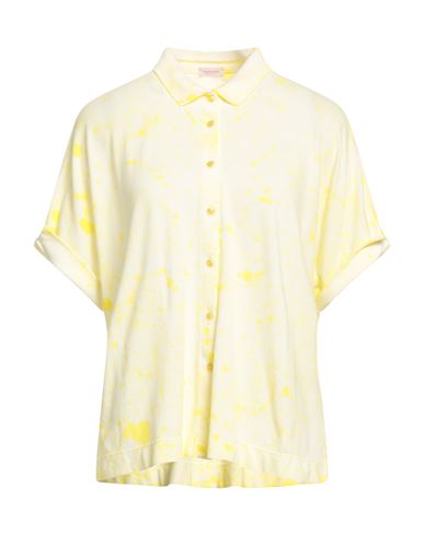 Rossopuro Woman Shirt Light Yellow Size M Cotton