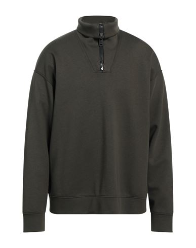 Emporio Armani Man Sweatshirt Military Green Size M Cotton, Modal, Wool