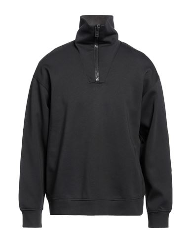 Emporio Armani Man Sweatshirt Black Size M Cotton, Modal, Wool