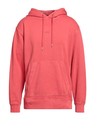 Hugo Boss Boss Man Sweatshirt Red Size S Cotton, Elastane