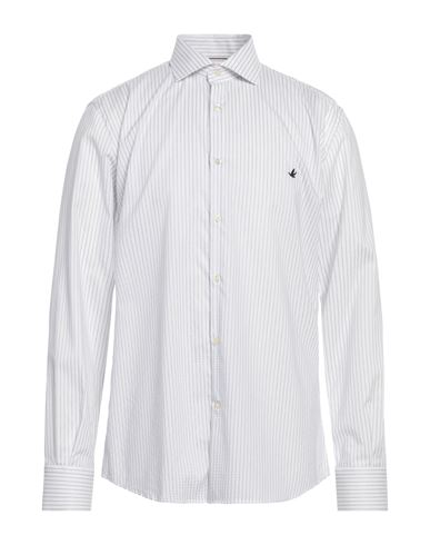 Brooksfield Man Shirt White Size 17 ½ Cotton, Elastane