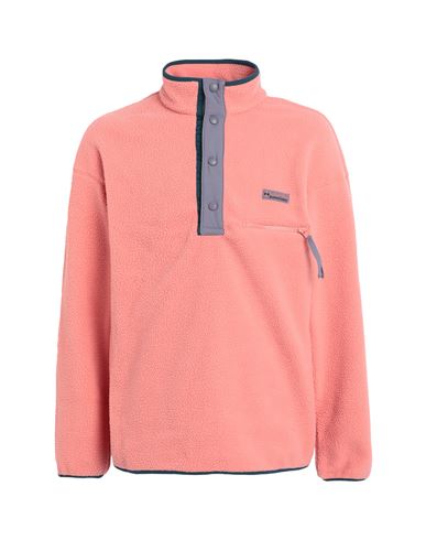 Columbia Helvetia Half Snap Fleece Man Sweatshirt Salmon Pink Size Xl Polyester