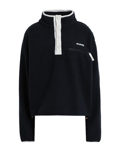 Shop Columbia Helvetia Cropped Half Snap Woman Sweatshirt Black Size L Polyester