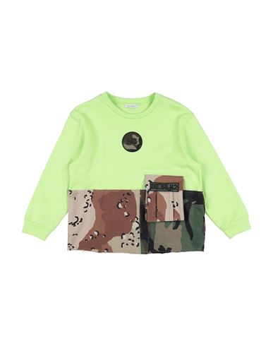 Dolce & Gabbana Babies'  Toddler Boy Sweatshirt Acid Green Size 7 Cotton, Polyamide, Polyester, Viscose
