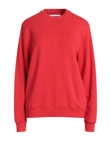 Jacob Cohёn Woman Sweatshirt Red Size L Cotton, Elastane