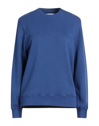 Jacob Cohёn Woman Sweatshirt Blue Size L Cotton, Elastane