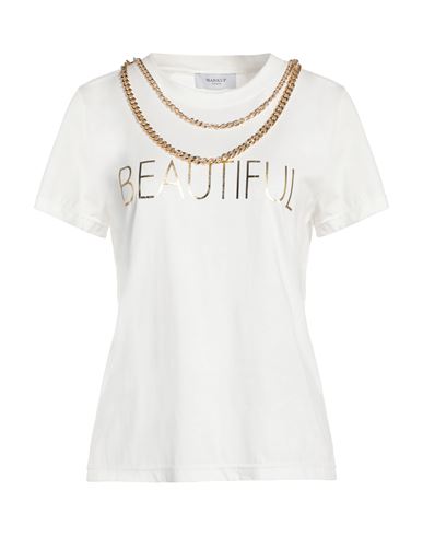 Markup Woman T-shirt Ivory Size L Cotton In White