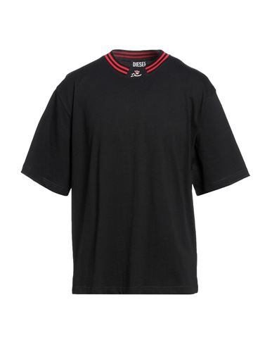 Diesel Man T-shirt Black Size Xl Cotton