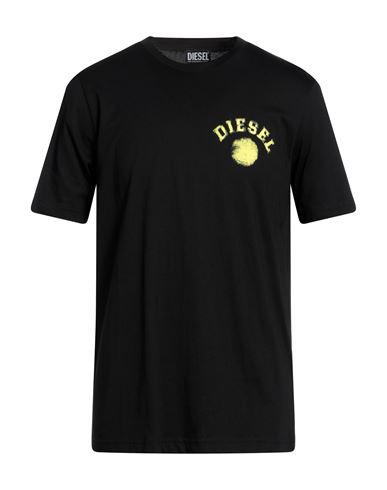Diesel Man T-shirt Black Size M Cotton