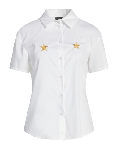 Marc Ellis Woman Shirt White Size 10 Cotton, Nylon, Elastane