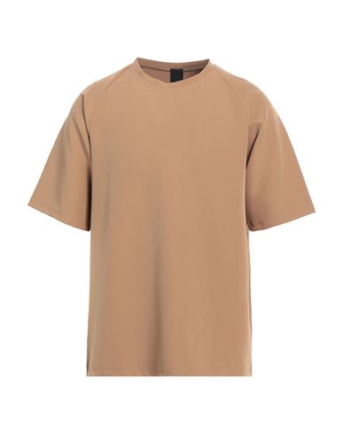 Black Circus Man T-shirt Camel Size Xxl Polyester, Elastane In Beige