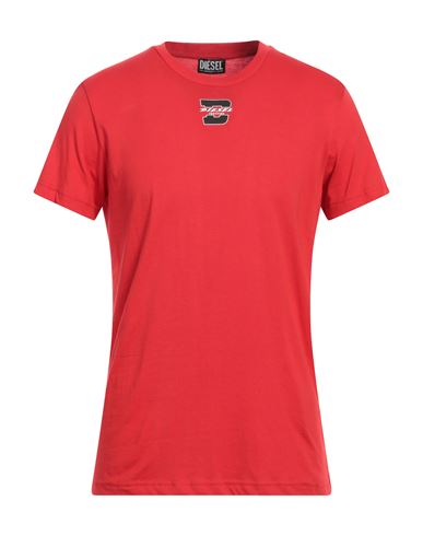 Diesel Man T-shirt Red Size 3xl Cotton