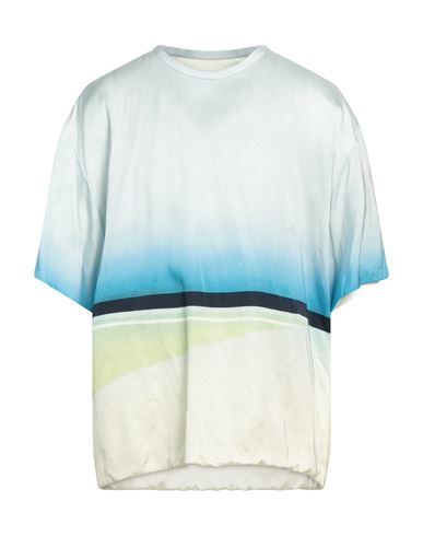 Jil Sander Man Shirt Sky Blue Size 38 Viscose