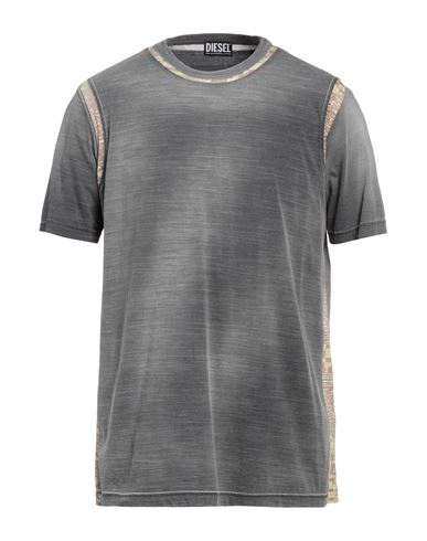 Diesel Man T-shirt Grey Size L Cotton
